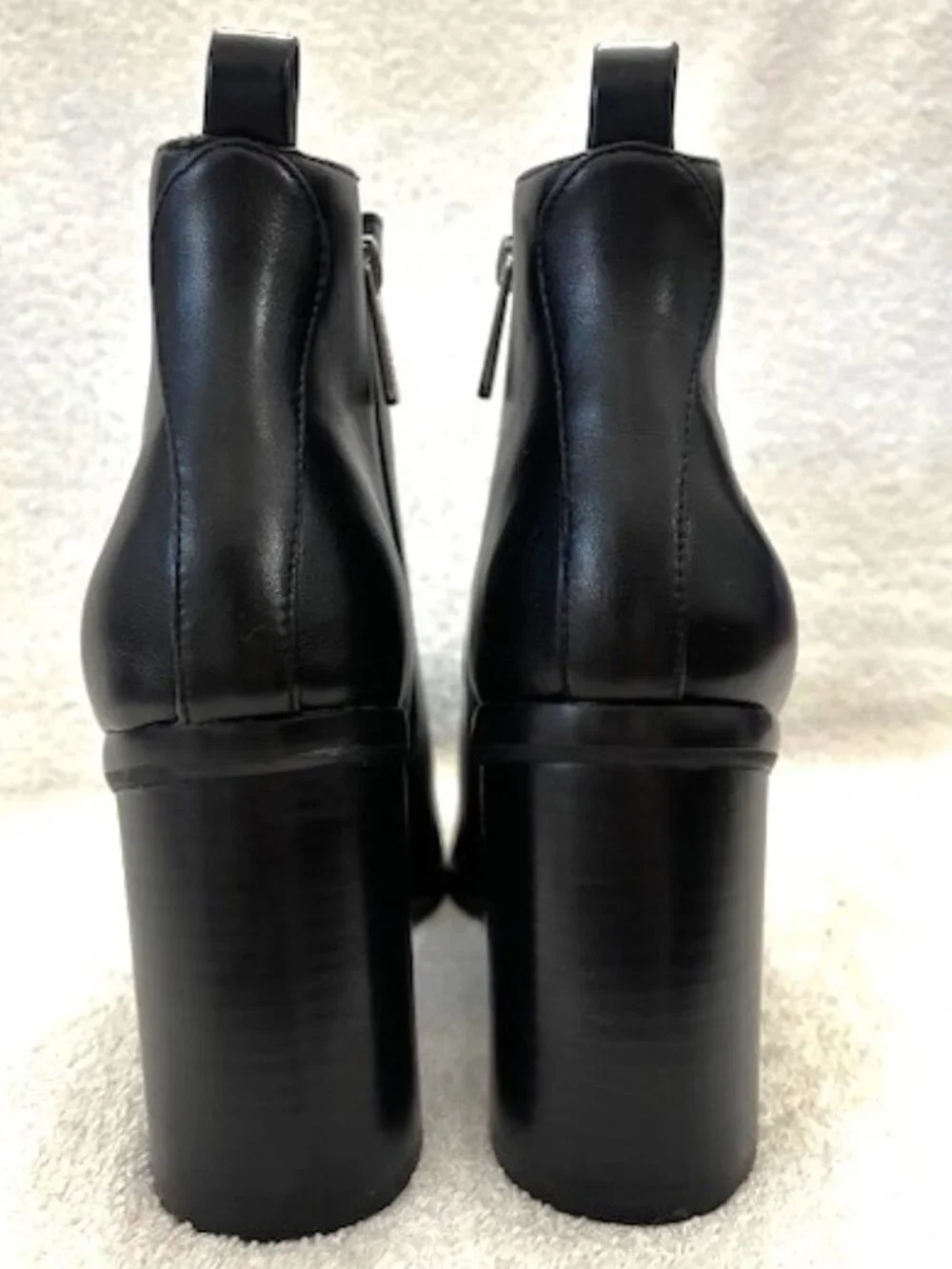 Charles David Dolores black block heeled booties NWOT Women's Size 8-1/2